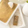 Cactus Velvet Stud Gift Set: Gold