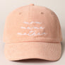 Mom Mama Mother Embroidered Corduroy Baseball Cap