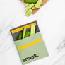 Zip Snack Bag 'Snack' Moss