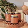 4oz Amber Crystal Candle - Yellow Jasper - Happiness