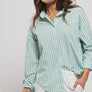Urban Daisy All the Stripes Shirt- Striped Button Down