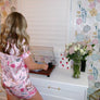 Satin Swiftie Pajama Set, Pink