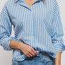 Urban Daisy All the Stripes Shirt- Striped Button Down
