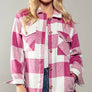 BELLA TEDDY PLAID SHACKET