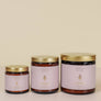 4oz Amber Crystal Candle - Amethyst - Healing