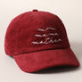 Mom Mama Mother Embroidered Corduroy Baseball Cap