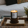 Christmas Cottage Rustic Vintage Farmhouse Wood Wick Candle