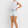 HIGH RISE DISTRESSED SHORTS V2810: MIRACULOUS / L