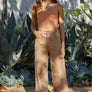 Seamless Ribbed Double-Layered Square Neck Body Suit - Sleek, Sculpted & Stylish