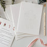 Classic christmas paintable notecard