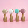 2-Sided Soft Bristles Face Cleansing Brush: Beige