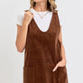 CASUAL OVERALL CORDUROY DRESS