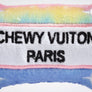 Pink Ombre Chewy Vuiton Bone Squeaker Dog Toy: Large