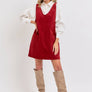 CASUAL OVERALL CORDUROY DRESS