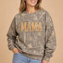 MAMA Puff Print Deadwood Tree Camo Crewneck Sweatshirt