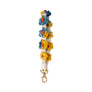 Macrame Multicolor Daisy Flower Wristlet Keychain: Assorted