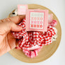 Valentines Scrunchies | Heart Thank You | Valentine Gifts XO