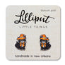 Witchy Halloween Kitty Cat Earrings