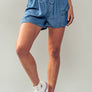 OPEN FIELDS SHORTS: CHAMBRAY / S-2/M-2/L-2
