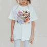 Taylor Tapes Lavender Collage Kids Graphic Tee: S / White