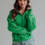Green Quarter Zip Sweatshirt