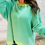 66Sweetheart Hot Pink Lucky Distressed Knit Top (S-XL)