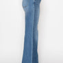 ECO FRIENDLY TUMMY CONTROL HIGH RISE RELAXED FLARE JEANS