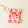 Puffy Earbud Case Keychain-Blushing Bows