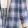 Reversible Corduroy and Plaid Button Down Shirt