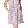 Pink Paisley Block Print Cotton Chemise