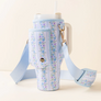 Darling Effect 40 oz Lifestyle Flip Straw Tumbler- Oh So Fancy Blue