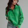 Green Quarter Zip Sweatshirt