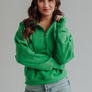 Green Quarter Zip Sweatshirt