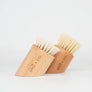 Wooden Bamboo Facial Dry Brush: Goat / With logo