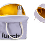 Zipper Lunch Bag - ‘Lunch’ Lavender