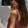 Seamless Ribbed Double-Layered Square Neck Body Suit - Sleek, Sculpted & Stylish