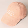 Mom Mama Mother Embroidered Corduroy Baseball Cap