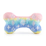 Pink Ombre Chewy Vuiton Bone Squeaker Dog Toy: Large