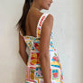 Maxi dress&graffiti print