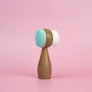 2-Sided Soft Bristles Face Cleansing Brush: Turquoise
