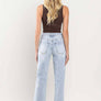 90'S VINTAGE SUPER HIGH RISE FLARE JEANS V3217: TENDER / 26
