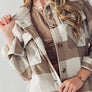 BELLA TEDDY PLAID SHACKET