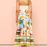 Maxi dress&graffiti print