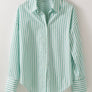 Urban Daisy All the Stripes Shirt- Striped Button Down