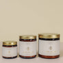 4oz Amber Crystal Candle - White Howlite - Mindfulness