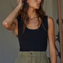 Double-Layered Seamless Sleeveless Top - Ultimate Comfort & Sculpted Fit