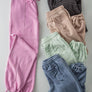 EXPOSED SEAM MINERAL WASH JOGGERS: TAN