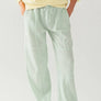 EXPOSED SEAM MINERAL WASH JOGGERS: TAN