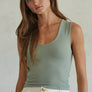 Double-Layered Seamless Sleeveless Top - Ultimate Comfort & Sculpted Fit