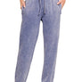 ...1028 Acid Wash Fleece Sweatpants With Pockets SI-27032